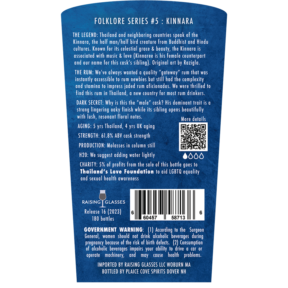 Kinnara 9 yr Thailand Rum - Image 3