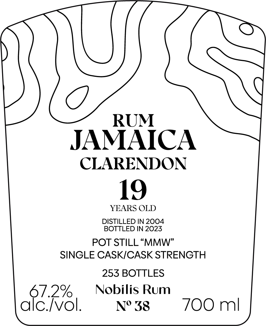 Nobilis #38 Jamaica Clarendon MMW 2004 19yr 67.2% ABV